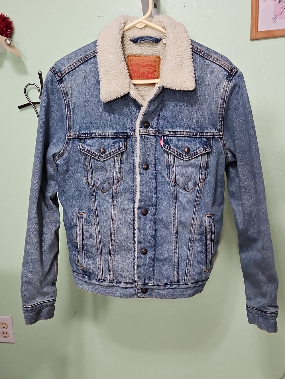 LEVI'S men's trucker sherpa jacket